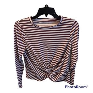 Sears long sleeve striped tee. Size women’s small.